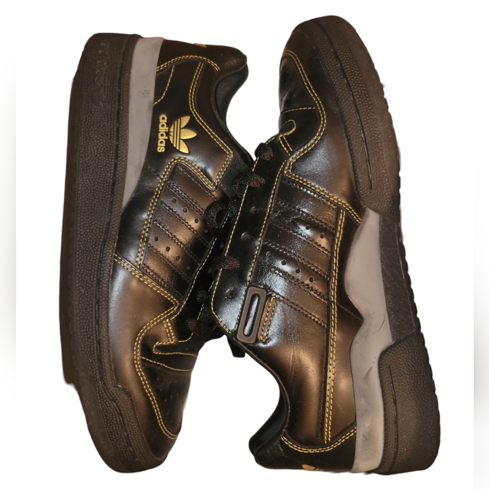 ADIDAS BLACK FORUM LO FTR SNEAKERS - Picture 2 of 4